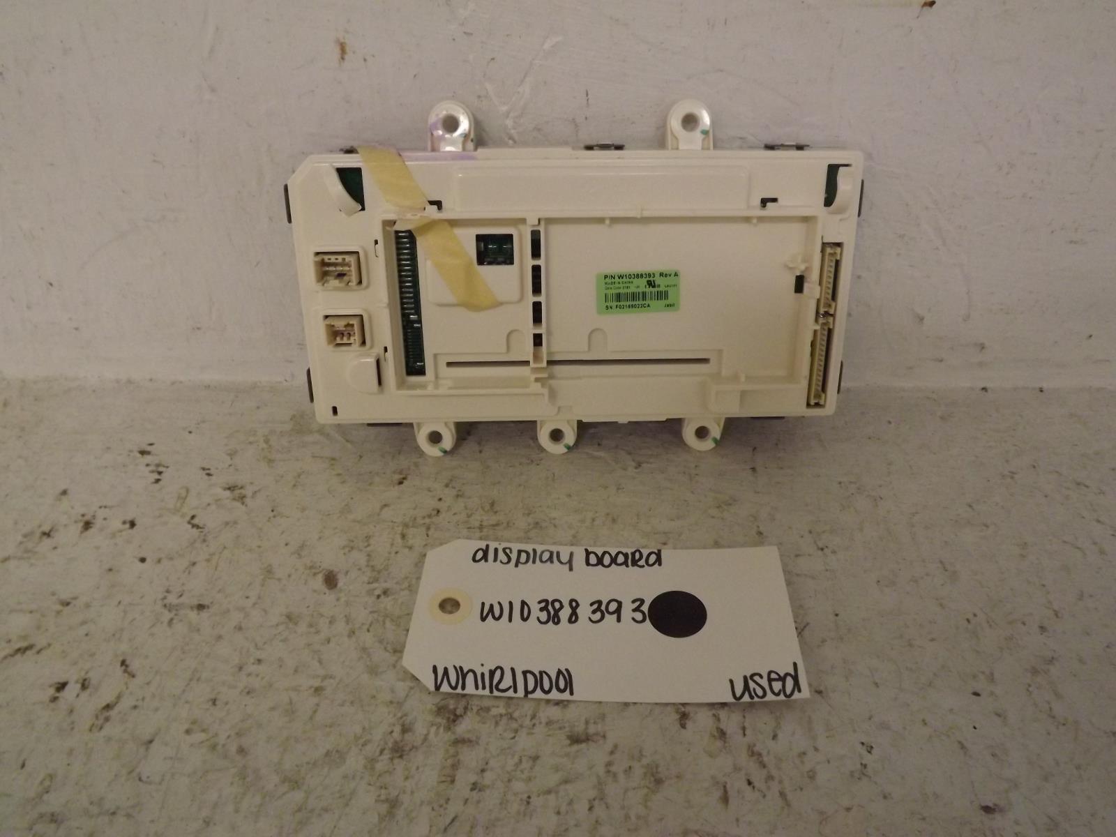 Whirlpool Washer W10388393 Display Board Used Whirlpool Washer W10388393 Display Board Used